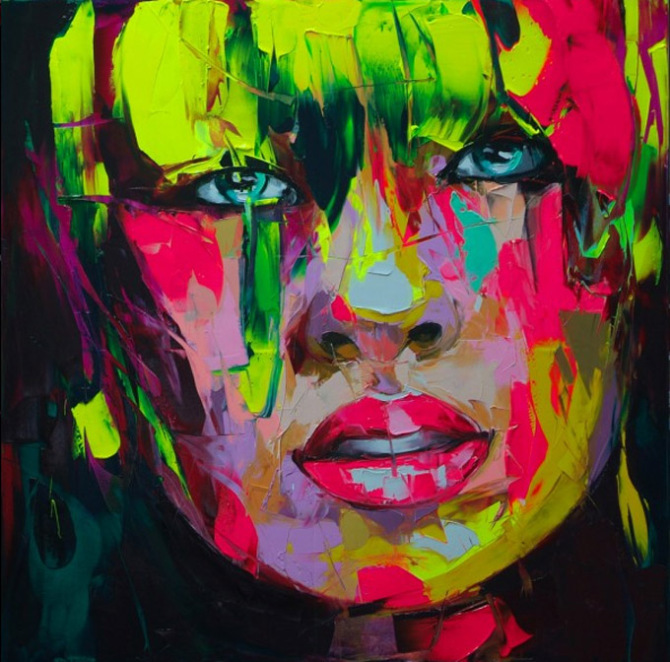 Francoise Nielly Portrait Palette Painting Expression Face042